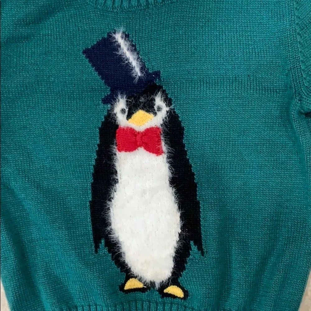 NWT First Impressions Penguin Holiday Sweater 0-3